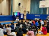 American Paralympian, wrestler and motivational speaker Rohan Murphy recently visited students at all schools in the Valley Stream 24 School District. 
