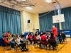 Orchestra, band and chorus students from Valley Stream South High School recently performed for students at Robert W. Carbonaro School. 