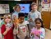 Students in the Fifth-Grade Challenge Program at Valley Stream 24 School District recently learned to use 3D-printing to design and build giant snowflakes.