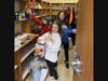 Boyle Road Elementary School students have been collecting food items and organizing the school’s food pantry. 