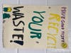 Student posters promoting sustainable practices at Sunrise Drive.