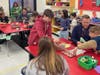 Families partook in science activities.