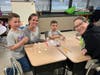 Families partook in science activities.