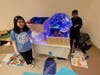 Michelle C. and Ethan R., also from Brooklyn Avenue School, designed an architectural project called “The Celestial Vault,” which featured a concealed amusement park.