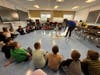 Norwood Avenue Elementary School first-grade students recently interacted with various wildlife during a special visit from the Sweetbriar Nature Center in Smithtown.