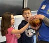 Norwood Avenue Elementary School first-grade students recently interacted with various wildlife during a special visit from the Sweetbriar Nature Center in Smithtown. 
