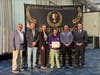 Port Jefferson fencing athlete Magdalena Layne-Stasik recognized at the Town of Brookhaven’s Night of Champions.