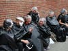 Teachers and administrators were pied in the face by some of the school’s top donors.