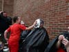 Teachers and administrators were pied in the face by some of the school’s top donors.