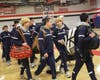 The Miller Place High School Varsity Wrestling team received a special community send-off just before winning the Division II New York State Dual Meet Championship. 