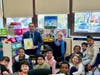 Valley Stream 24 School District Superintendent of Schools Dr. Unal Karakas recently spread a love of literacy by reading to Maureen Fitzgerald’s third-grade classroom.