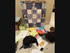 Robert W. Carbonaro students created a dress out of paper and a storytelling quilt. 