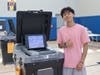 Several Roosevelt High School students participated in their first election by casting ballots in the Budget and Board of Education vote on May 19.  