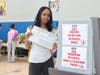 Several Roosevelt High School students participated in their first election by casting ballots in the Budget and Board of Education vote on May 19.  