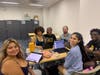 Uniondale High School students work with college admissions professionals and alumni to prepare their college applications.
