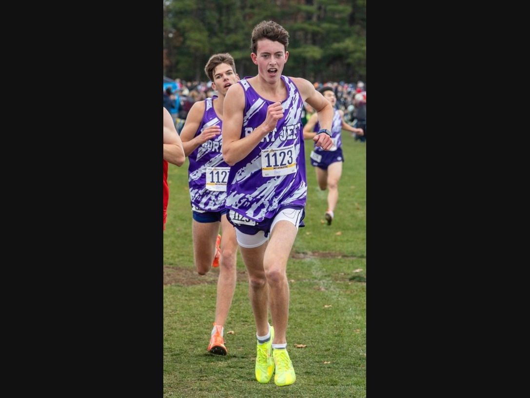 Earl L. Vandermeulen High School senior Sean Grossman is recognized as one of Long Island’s best cross country runners.