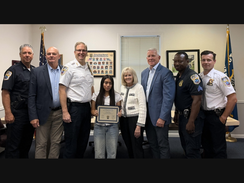 PWPD Youth Internship Program graduate Jasmine Cibants was recently recognized during a ceremony honoring all five of this summer’s program graduates. 