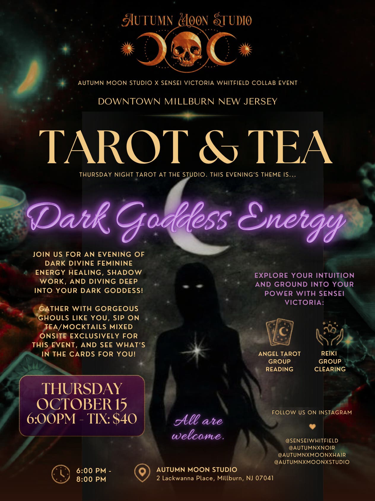 TAROT & TEA: Healing Dark Goddess Energy