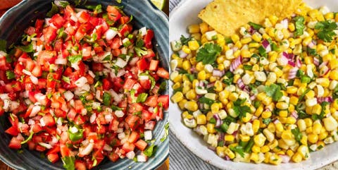 Pico de Gallo and Corn Salsa