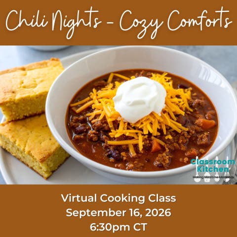 Classroom Kitchen: Chili Night