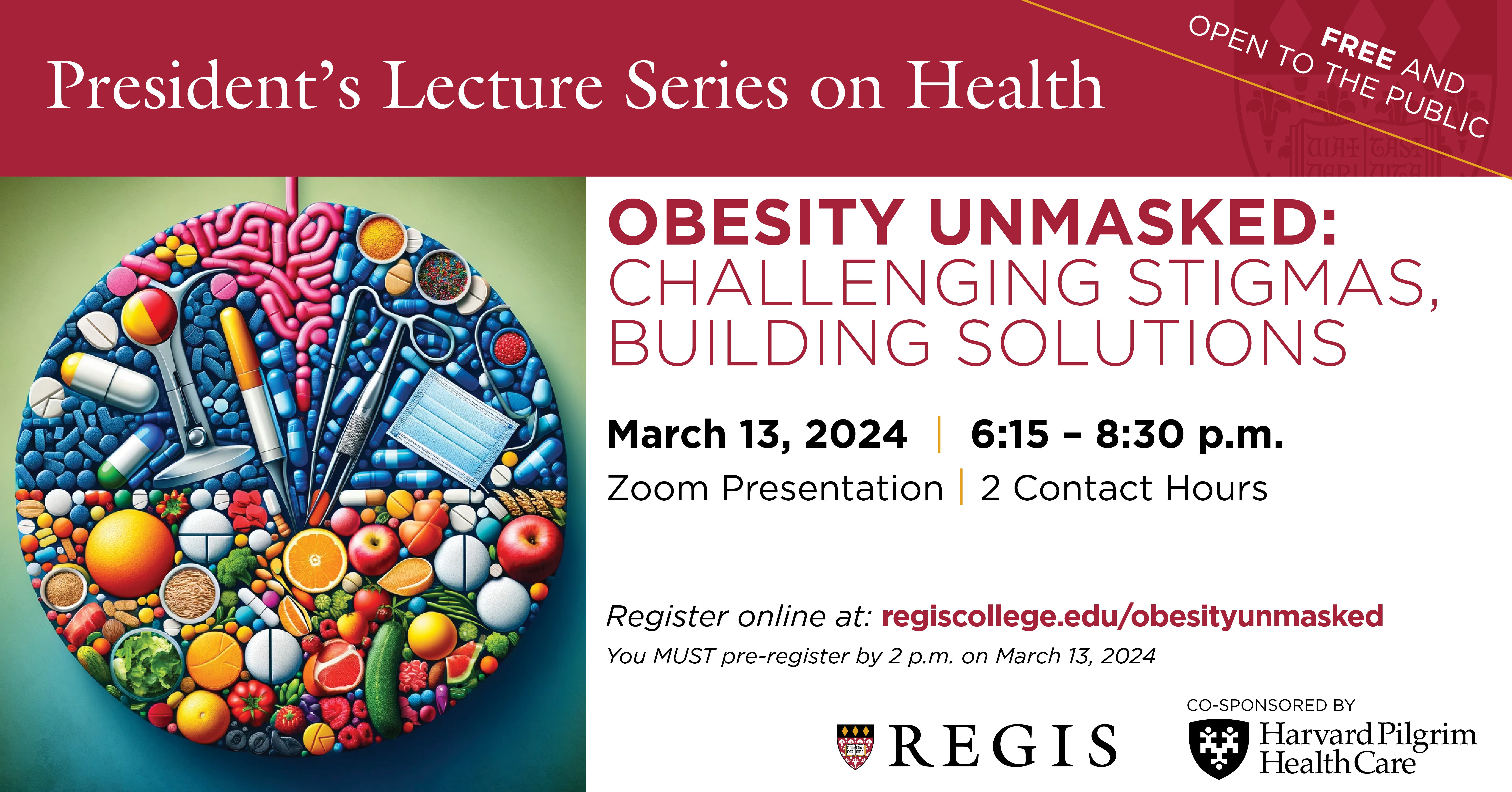 Mar 13 | Regis College Presents | Obesity Unmasked: Challenging Stigmas,  Building Solutions | Weston, MA Patch