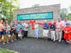 Klipper family (left), Theresa Conrad (center), (right) Skip Vichness, Jeff Schoenfeld, Scott Jaffee, Eric S. Goldstein, and Sarene Shanus