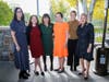 Laura Kleinhandler, chair, NY Lions Lunch; Stephanie Spiegel, chair, NY Lions Lunch; Laurie Girsky, chair, UJA Women; Cindy R. Golub, Tris Berger, chair, UJA Westchester Women; and Candice Koerner, chair, UJA Interboro Women