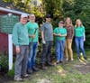 Legislator Delia DeRiggi-Whitton and BPF planting team 