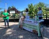 Kim Simmen and student intern Cynthia Zhang led a workshop on the importance of planting home gardens that support pollinators 