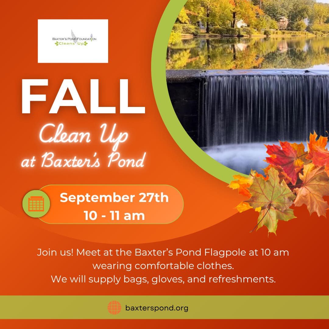 Join Us at the Baxter's Pond Fall Clean-Up Event – Families Welcome! 