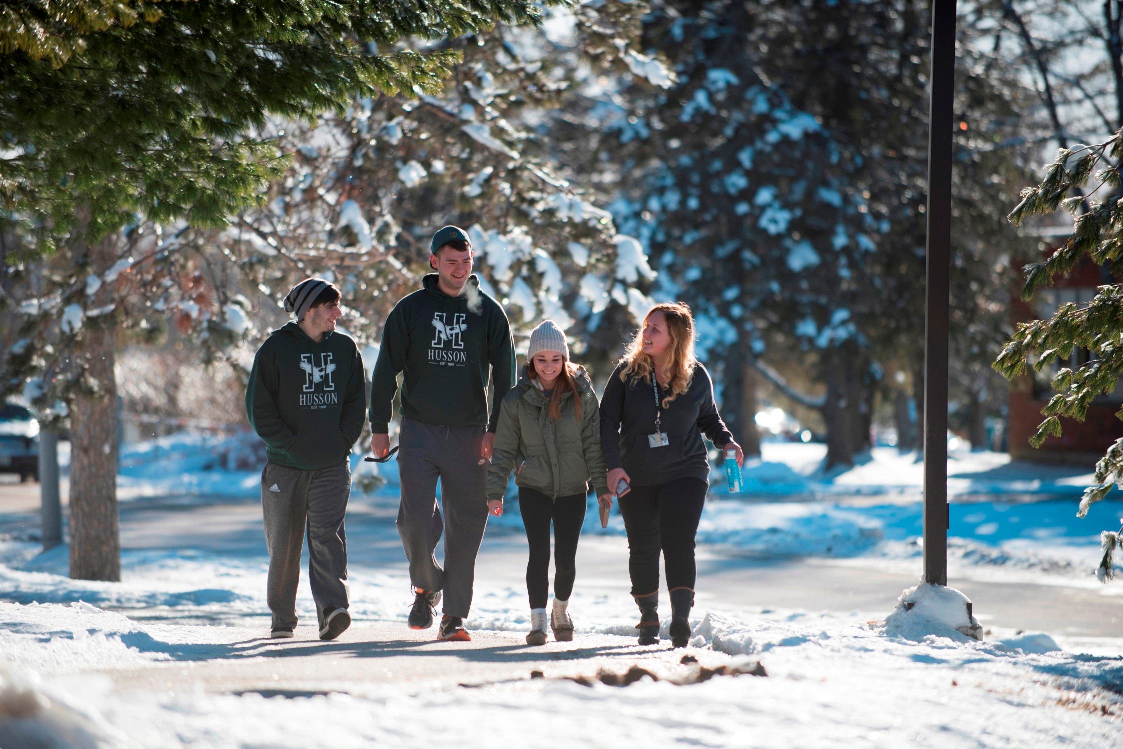 Husson University Campus in Winter