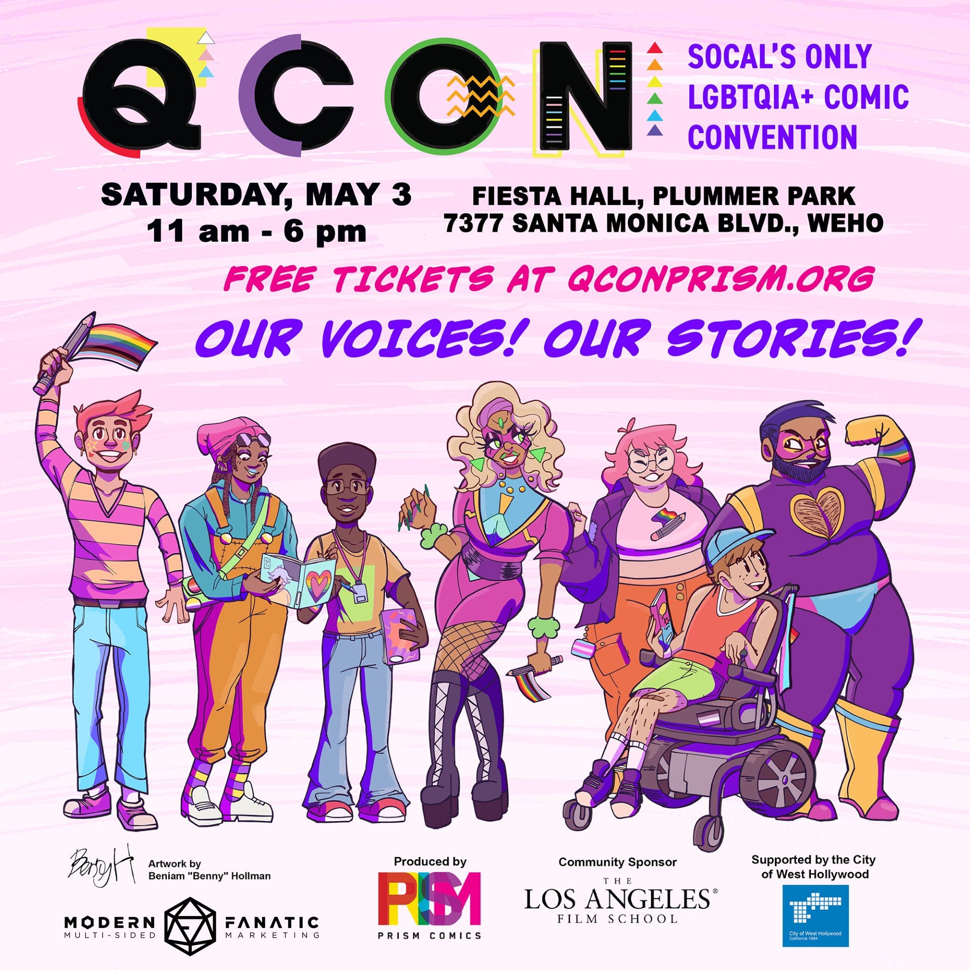THE 4TH ANNUAL Q CON - Southern California’s only LGBTQIA+ comic convention.