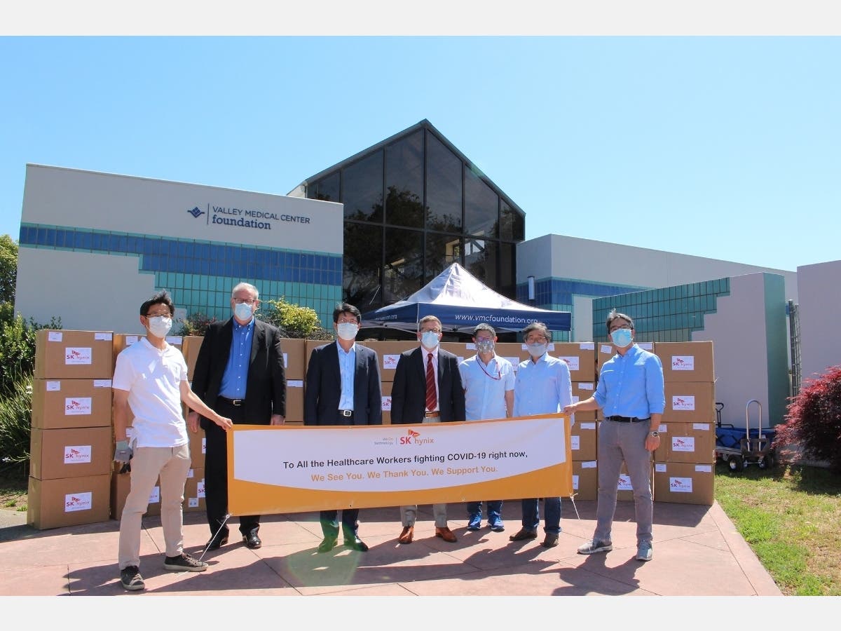 Semiconductor supplier SK hynix America and its subsidiary donated 50,000 surgical masks to Santa Clara Valley Medical Center.