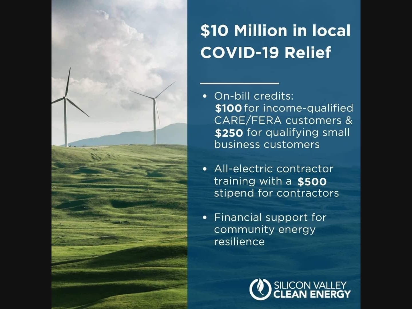 The SVCE board pledged to allocate $10 million towards COVID-19 relief funding in April.
