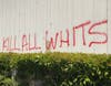 Police said the hate graffiti was found in multiple locations.