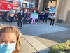 Hospital workers also provided baked goods and items for police officers and support staff along with an oversized poster signed by staff with supportive messages.