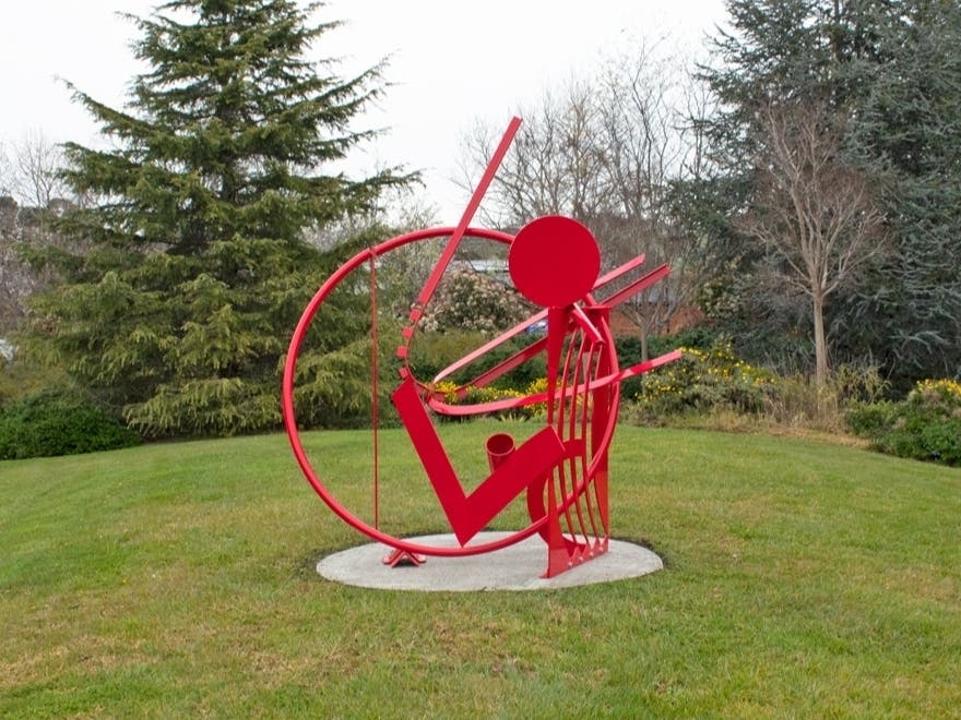 The Mill Valley Arts Commission worked for over four years to secure Aristides Demetrios’ “Halley’s Comet” for installation. The commission paid a gallery $15,600 for the sculpture funded through donations from local organizations and residents.