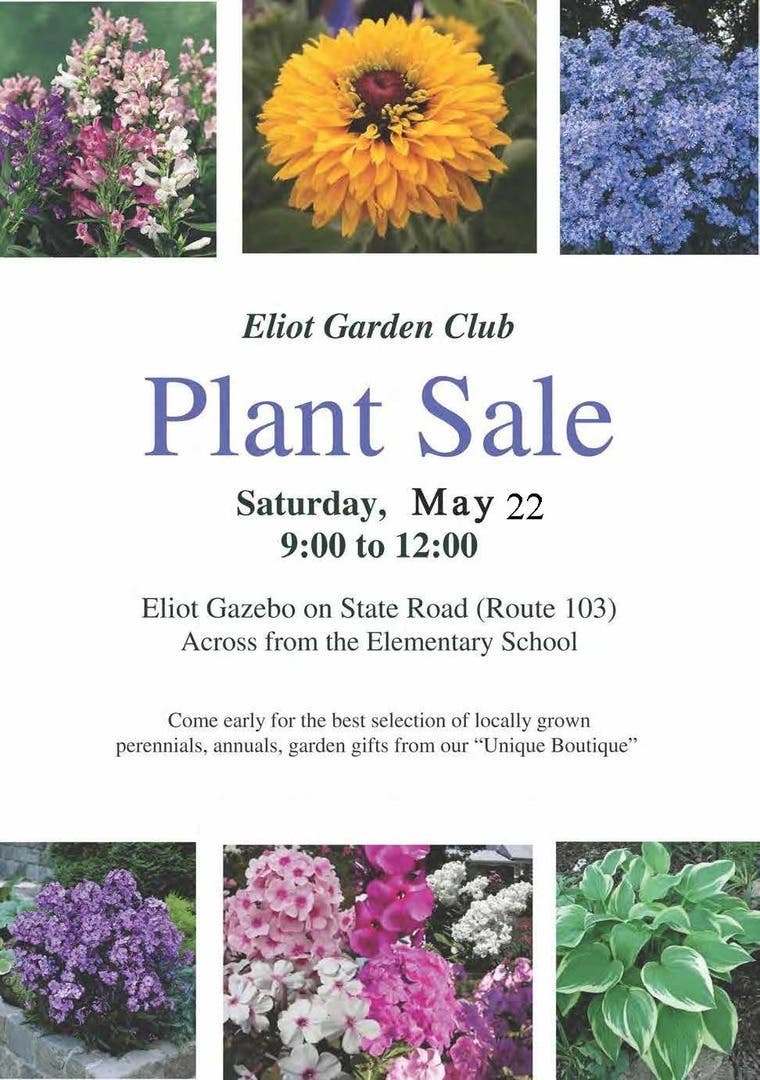 May 22 Eliot Garden Club Plant Sale Portsmouth, NH Patch