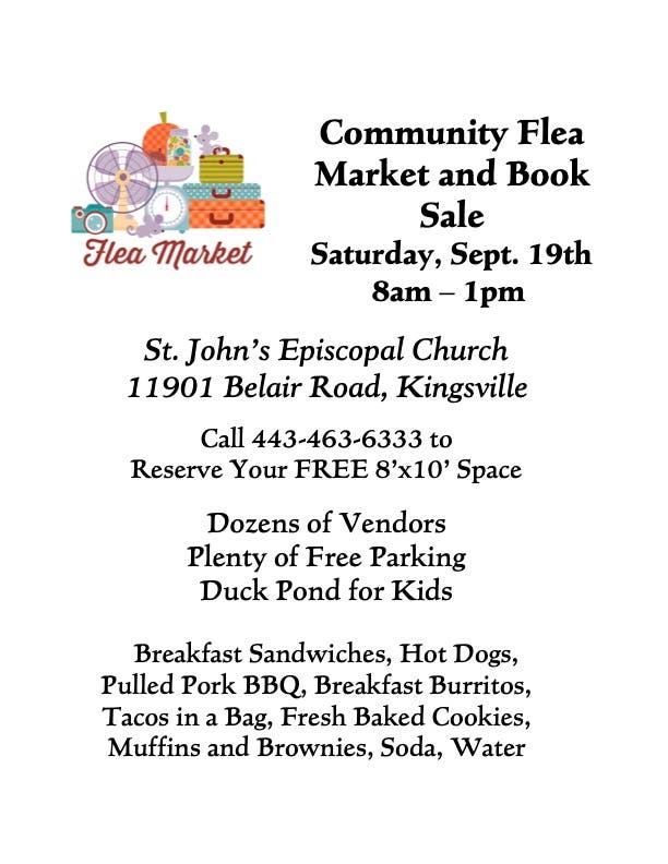 Community Flea Market And Book Sale