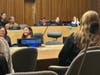 Mount student and Secretary of Inclusion Erin Araneta ‘24, of West Orange sits in the moderator chair at the IDG Summit at the UN.