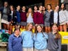 MSDA students gather on the loading dock with just a portion of the food donations collected during their Thanksgiving Food Drive, ready to be loaded into vans and delivered to the community of Holy Spirit/Our Lady Help of Parish & School in East Orange.