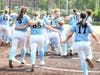 The Mount St. Dominic softball team celebrates winning the Non-Public A championship back in June. It was the first state group title in 11 years for the Lions program. 

