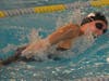 Mount St. Dominic junior Alexa Whitworth competes in the 100 freestyle at the county championships. Whitworth finished seventh in the event with a time of 59.77.  