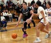 Mount St. Dominic junior Bella Iannitelli (13) was named to the All Super Essex Conference American Division first team for her work this past season. Iannitelli was the top rebounder on the 2025-26 Lions with more than 10 boards per game.