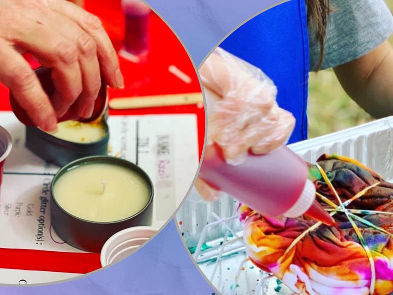 The Ultimate DIY Afternoon! Candle Making and Tie Dye Fun!