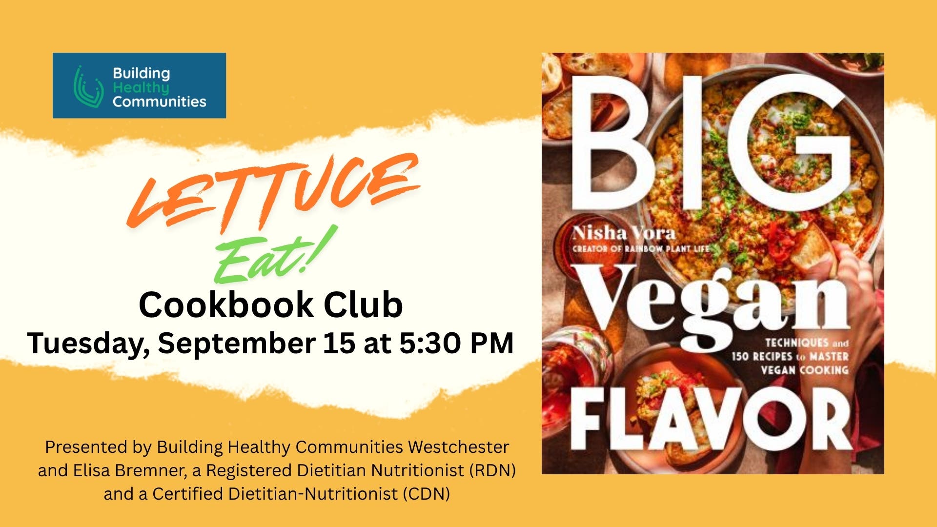 Somers Library Lettuce Eat! Cookbook Club