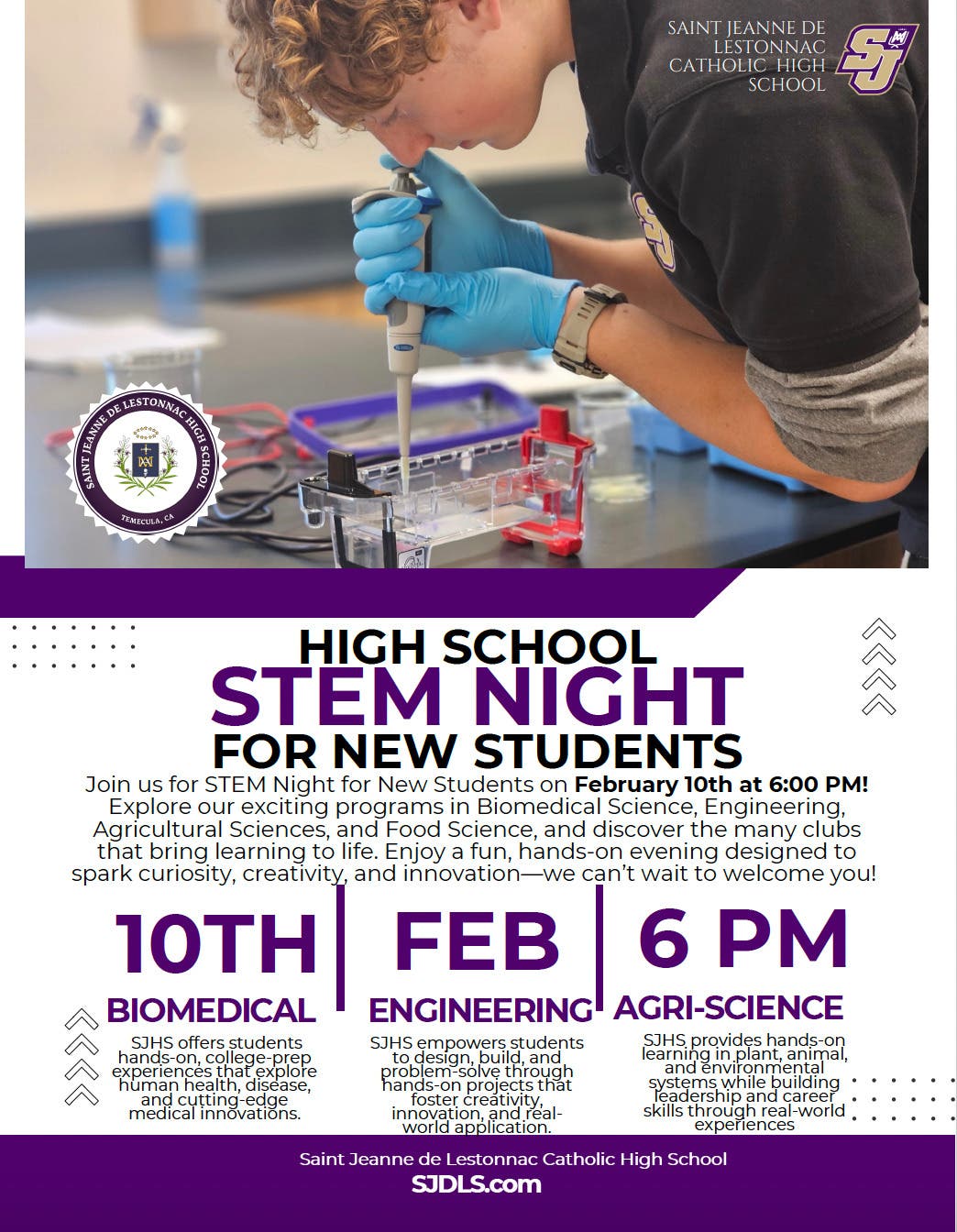 STEM Night for New High School Students