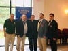L to R-Ron Miller, Anthony Armentano, Father Jeff Couture, Scott Criscuolo and George Ribellino 