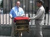 “We hit the cathedral, and while walking past I got my first sighting of an organ grinder, who kindly let me hold the crank while Jorge took a picture," said Jonathan Miller.