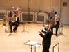 Michael Mulcahy (conductor/CSO trombone) leads musicians of the CSO brass and percussion sections in an all-American program on May 27, 2021 in Orchestra Hall at Symphony Center.